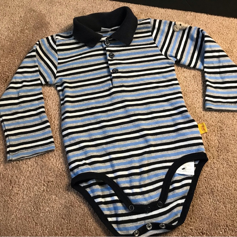 Steiff Bear Germany Baby Boy Long Sleeve Pollo Body suit